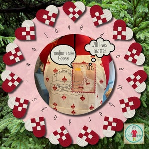 Kerstmotieven voor je borduurmachine, December Days no. 5, My GOOSE: 2 gedetailleerde schattige, handgetekende ontwerpen voor een borduurring van 5 x 7 inch + een kaart