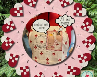 Christmas designs for your embroidery machine, December Days no. 5, My GOOSE - 2 detailed cute, hand drawn designs for hoop 5x7" + a card