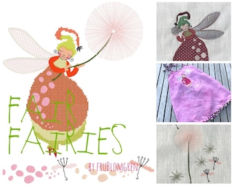 Fairy ALMA, the fairest of the FAIR FARIES - Five, Fragile Fairy Embroidery Designs for embellishing your textile project with magic