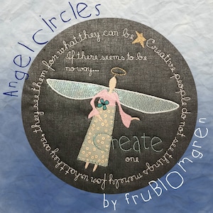 ANGEL CIRCLES - 4 Round Angel Circles for the 8x8