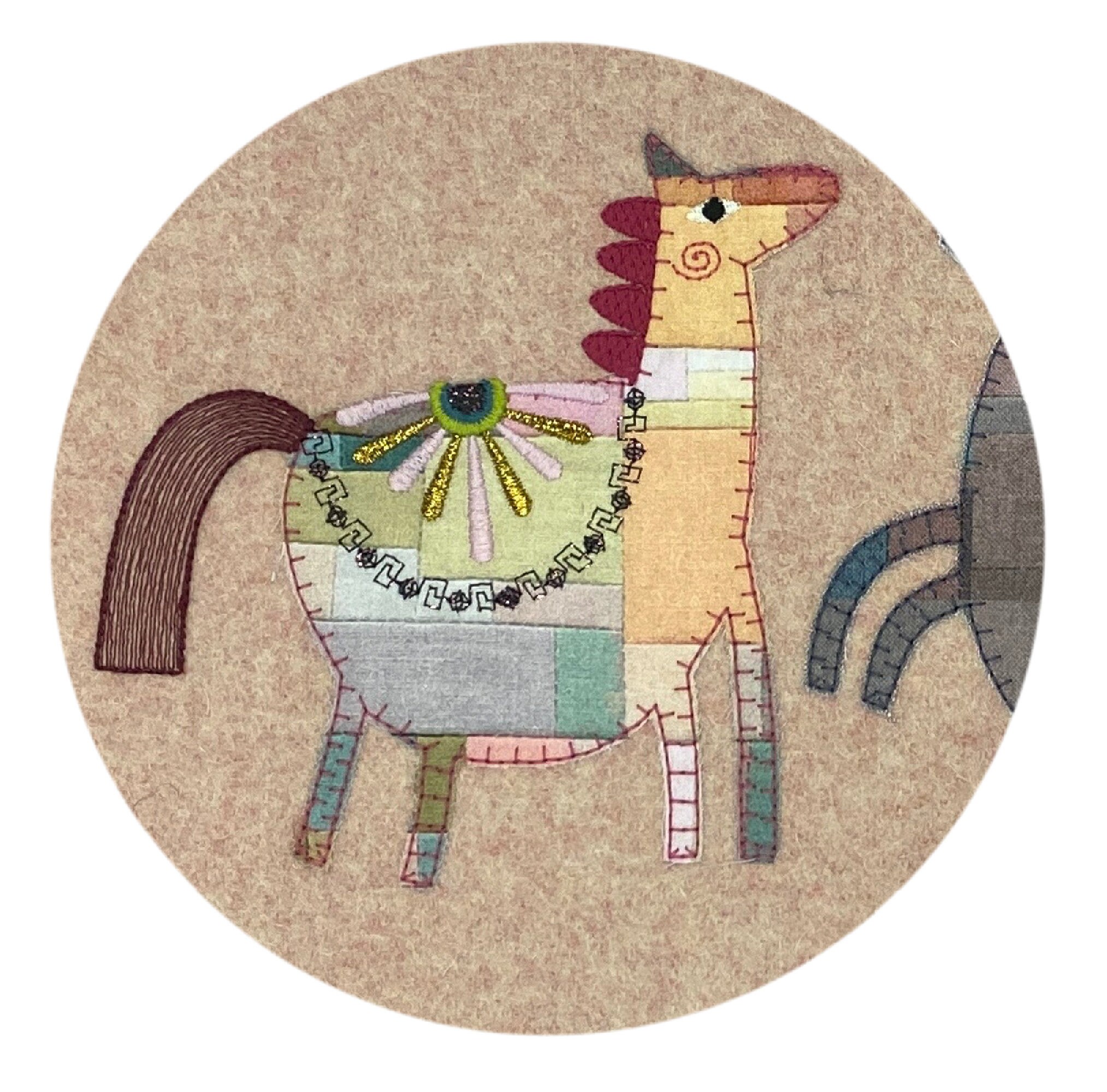 Dapla Design VOL 5_horse Design - Dala Style Appliqué Horse Design With Flower ...