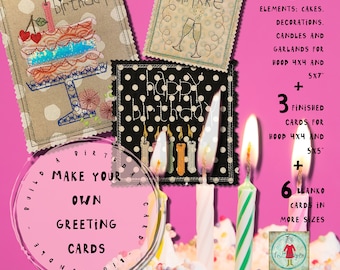Big Birthday Bundle - BAUE deine eigenen Geburtstags- und Grußkarten: 3 Geburtstagskarten, 6 Blankokarten und 32 dekorative Elemente zum Mix'n Match