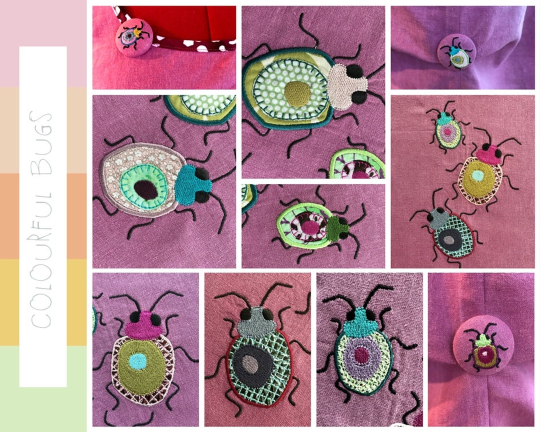 WHIMSICAL BUGS Little Colourful Cute Creatures Made to - Etsy Denmark