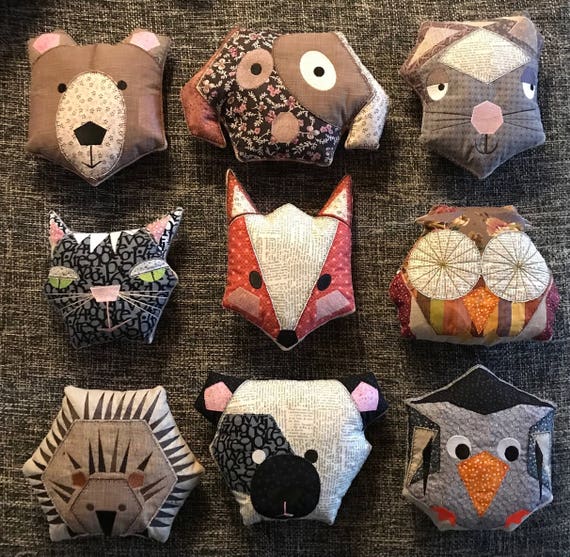 Big Bundle Ith Hygge Hexi Animal Pillows 9 Big Hoop Machine Etsy