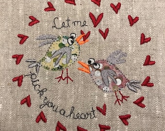 Two Birds, A Single Design from FruBlomgren's HEART WORK design pack