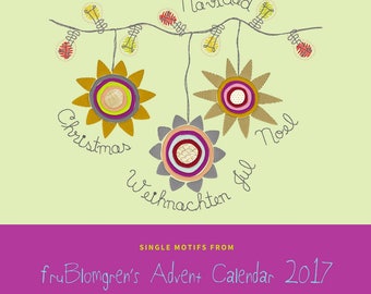 SINGLE DESIGNS from fruBlomgren's Advent Calendar. Machine Embroidery Designs. DIY. Colourful Light. Appliqué Stars. 3 colourful designs