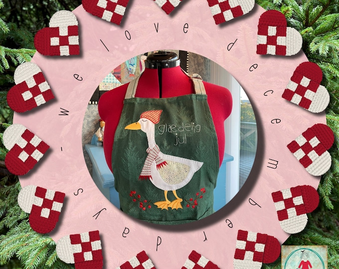 Christmas designs for your embroidery machine, December Days no. 8 - Cute and detailed XL Appliqué GOOSE motifs for larger hoop sizes