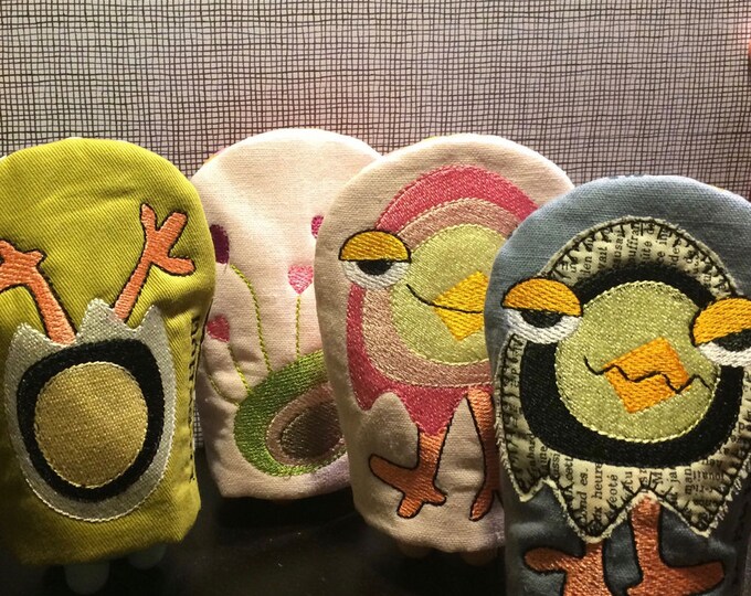 FUNKY, Funny and FUNCTIONAL Egg Warmers ITH - Machine Embroidery Design, 4 different designs, Easy to make, very customisable, Gift idea