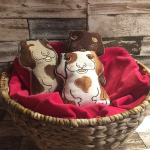 Puppy Rufus, Cute and easily handled puppy, for Dog lovers, Machine Embroidery Design ITH, 3 designs, softie, toy, finished height 13 cm