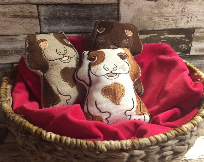 Puppy Rufus, Cute and easily handled puppy, for Dog lovers, Machine Embroidery Design ITH, 3 designs, softie, toy, finished height 13 cm