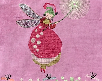 Fairy ALMA, the fairest of the FAIR FARIES - Five, Fragile Fairy Embroidery Designs for embellishing your textile project with magic