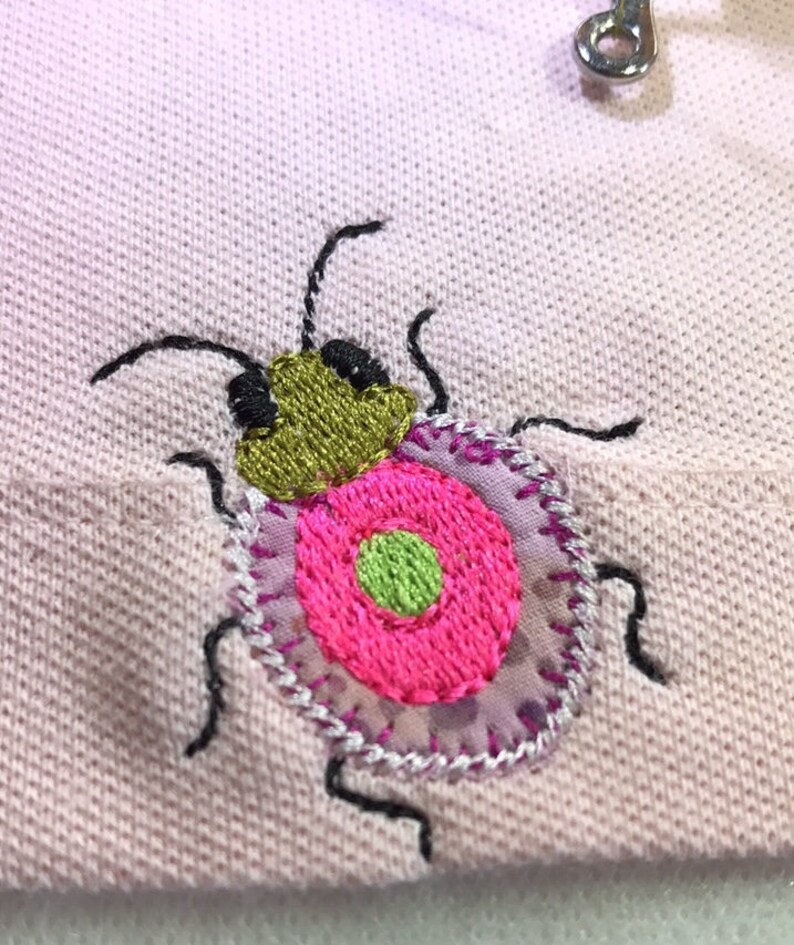 TSHIRT BUGS 3 Little Bugs as Appliqué Machine Embroidery Etsy