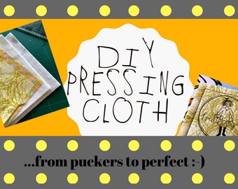 DIY Pressing Cloth with fruBlomgren Logo, ITH design for making your own Pressing Cloth - helps press out puckers in your embroideries