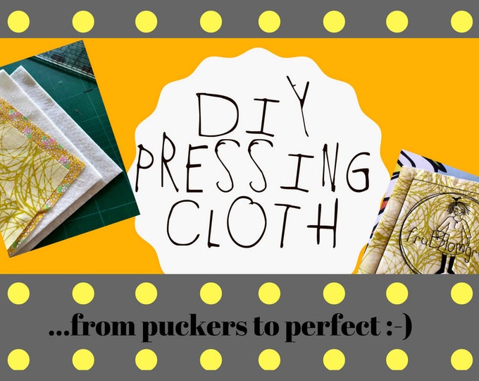 DIY Pressing Cloth with fruBlomgren Logo, ITH design for making your own Pressing Cloth - helps press out puckers in your embroideries