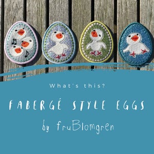 Lindos adornos de huevo estilo Fabergé ITH: 4 diseños diferentes de bordado a máquina + una linda tarjeta, huevos para el bastidor de 4 x 4 pulgadas, tutoriales fotográficos