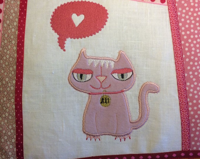 Ali Cat and her striped friend Stray CAT in more variations for Cat Lovers, Machine Embroidery Designs to Make Your Day, 8 designs, ITH
