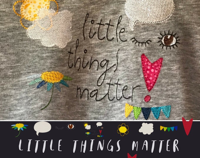 This week-bie 30 - LITTLE THINGS MATTER, 8 little cute and versatile Machine Embroidery Designs + text and Motif - a total of 10 designs