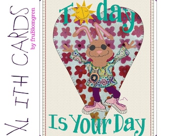 4 Awesome XL ITH Cards, Machine Embroidery designs for making your our own Greeting Cards on your embroidery machine, for the 8 x 11" hoop