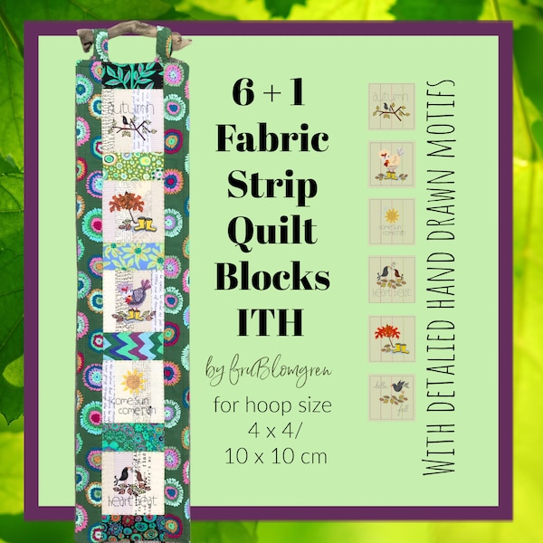 Ith Machine Embroidery Quilt Blocks Etsy