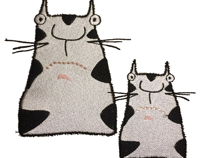 Whimsy EDE - the coolest cat - Machine Embroidery Design - three versions and the awesome motive 'Like Mother Like Daughter'