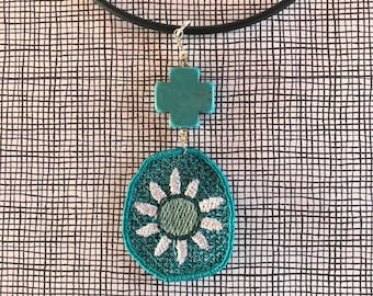 JEWELLERY Making with Freestanding LACE DOTS in your Embroidery Machine, 5 different designs: 3 sizes Colour Dots, Flower Dots and Open Dots