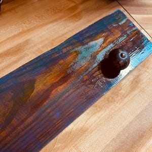 Upcycled Pallet Wood Hanging Art with Knobs, Multi-Hued Wall Decor
