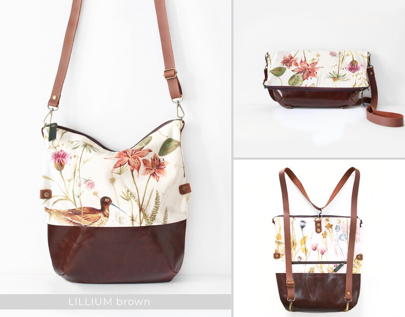 Convertible Backpack Into Purse Leather Backpack Genuine Etsy