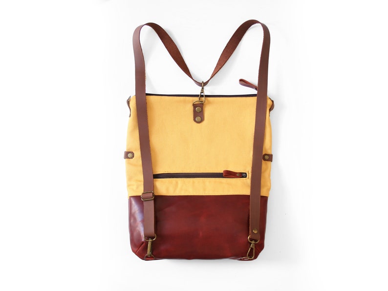 Convertible backpack into purse tote backpack convertible Etsy