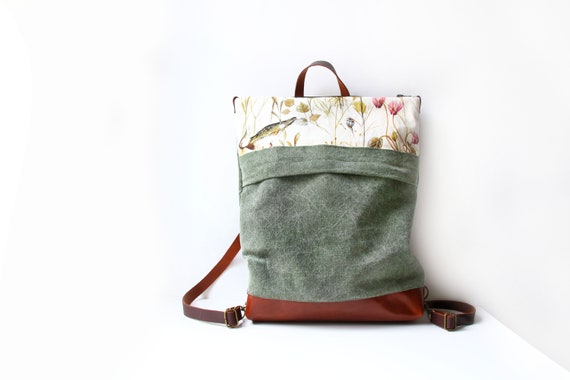 convertible backpack canvas