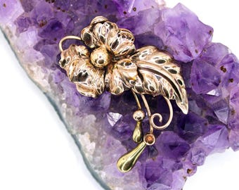 Vintage Regal 12kt gold filled bloemenbroche