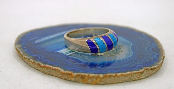 Taxco TC-104 Sterling Silver Inlay Ring