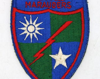 WWII Era US Army Merrill's Marauders 5307th Composite Unit Shoulder Patch