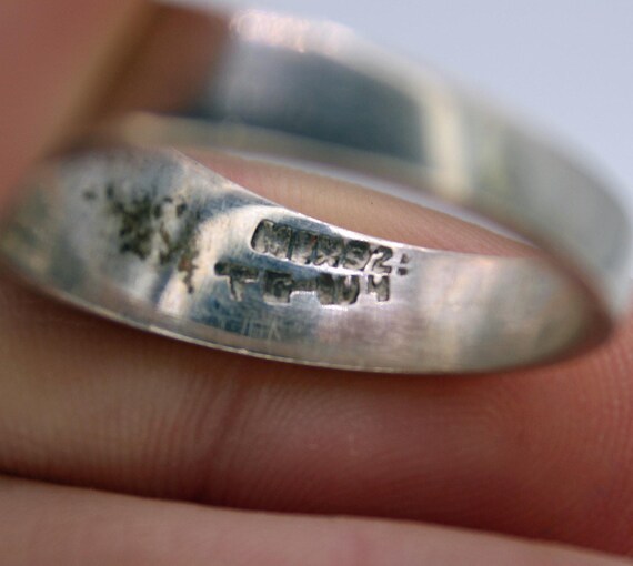 Taxco TC-104 Sterling Silver Inlay Ring View 4