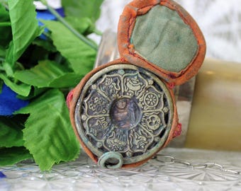 Tibetaanse Gau reizende boeddhistische gebedsdoos