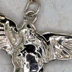 Schube Manufacturing Sterling Silver Angel Pendant Necklace image 7