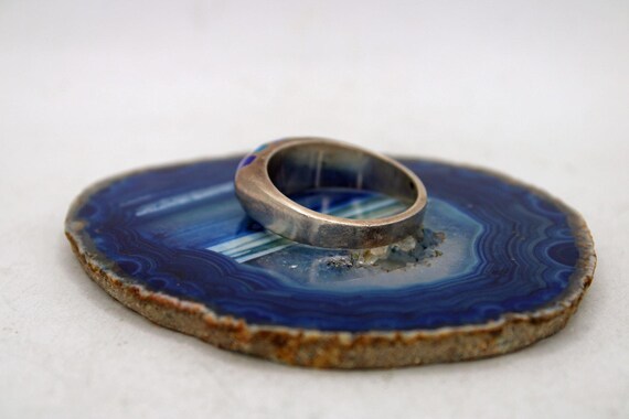 Taxco TC-104 Sterling Silver Inlay Ring View 2