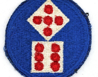 WWII Era US Army 11th Corps Dice Shoulder Patch