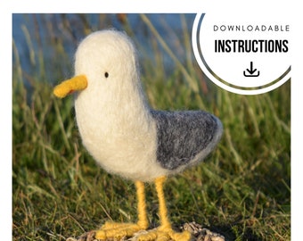 Downloadable Needle Felting Instructions – Seagull