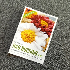 May include: A craft kit for making rag flowers. The kit includes everything you need to make a rag flower, including fabric scraps, instructions, and a needle. The kit is designed and put together in Scotland by The Green Boat. Not suitable for children under 12 years.