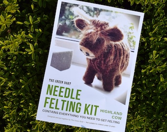 Needle Felting Kit – Highland Cow