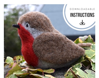 Downloadable Needle Felting Instructions – Robin