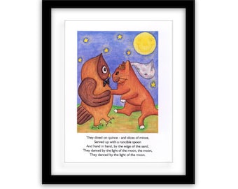 The Owl and the Pussycat, 06  -  Limited Edition  -  8 x 6 inches (including mount)
