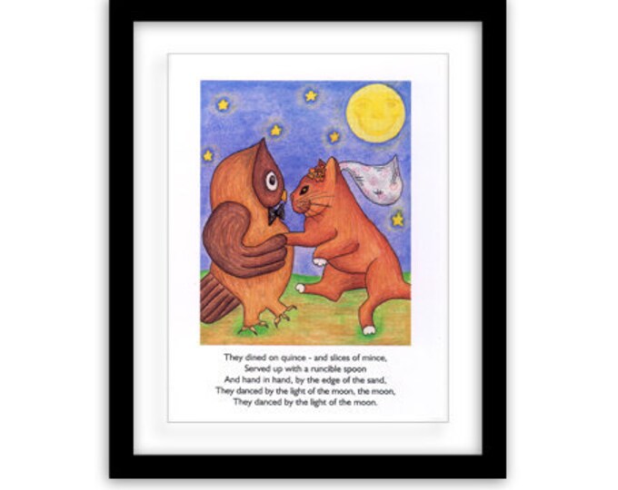 The Owl and the Pussycat, 06  -  Limited Edition  -  8 x 6 inches (including mount)