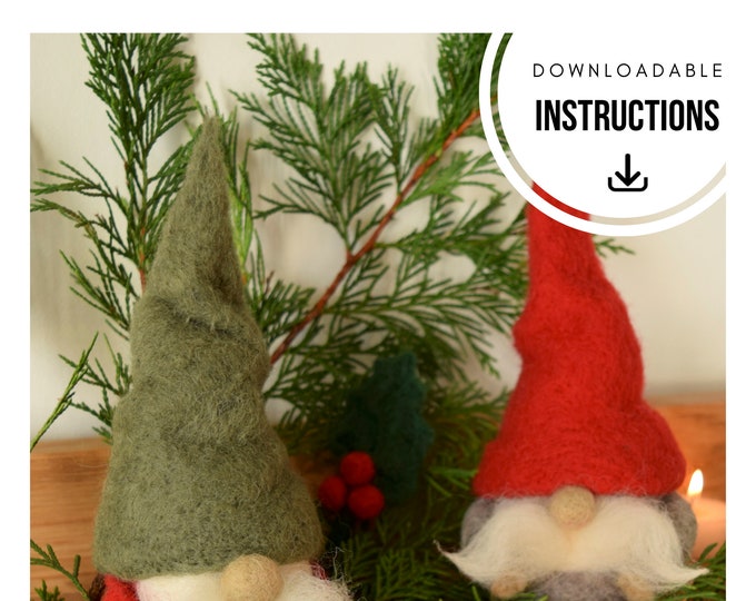 Downloadable Needle Felting Instructions – Nordic Gnome