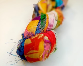 Recycled Sari Ribbon Yarn