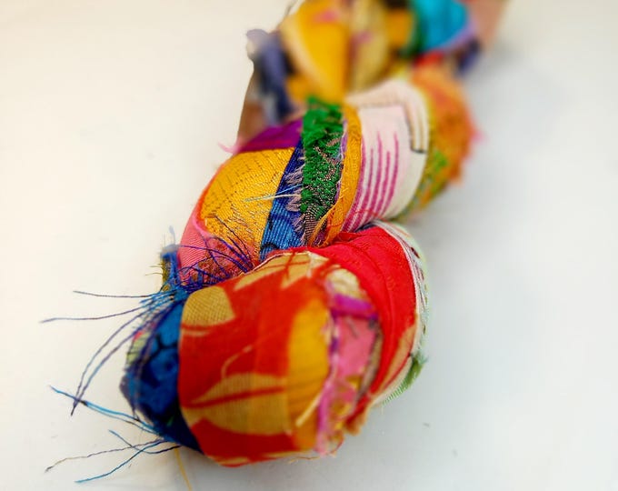 Recycled Sari Ribbon Yarn
