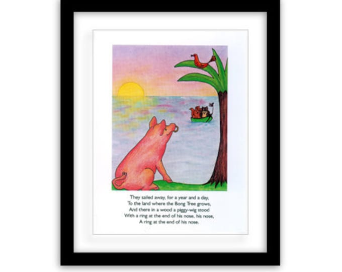 The Owl and the Pussycat, 04  -  Limited Edition  -  8 x 6 inches (including mount)