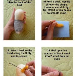 Downloadable Needle Felting Instructions Seagull image 2