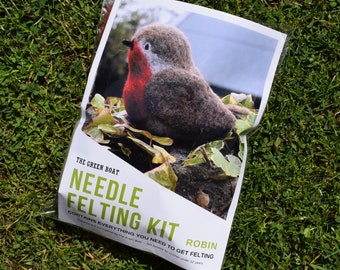 Needle Felting Kit – Robin