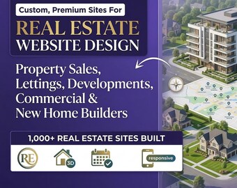Ontwerp vastgoedwebsite | WordPress makelaar op maat | Site met vastgoedvermeldingen | UI-UX